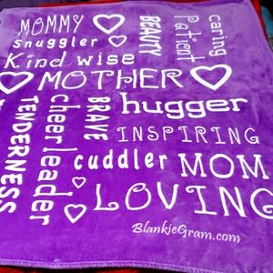 Mother's Throw Blanket Purple